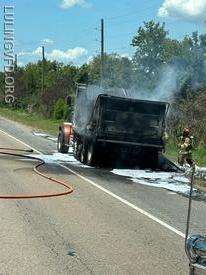 2023 Dump Truck Fire