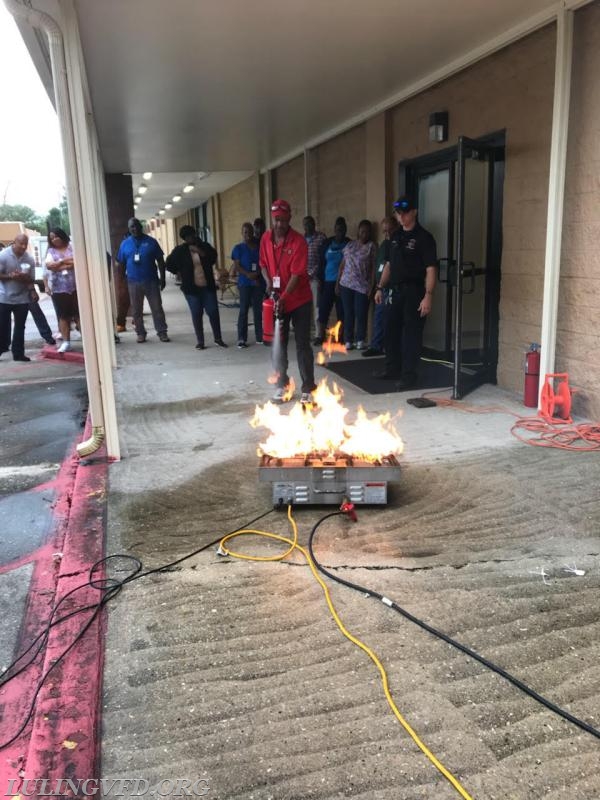 July 17, 2018  St. Charles Parish Schools Fire Extinguisher Training for Janitorial Staff