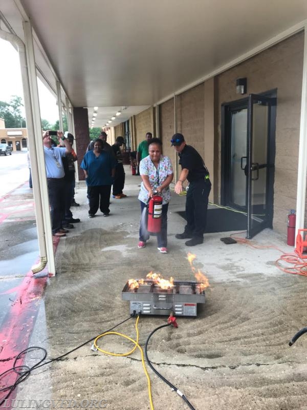 July 17, 2018  St. Charles Parish Schools Fire Extinguisher Training for Janitorial Staff
