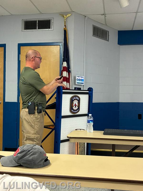 VFIS Classroom Training - Luling Volunteer Fire Department