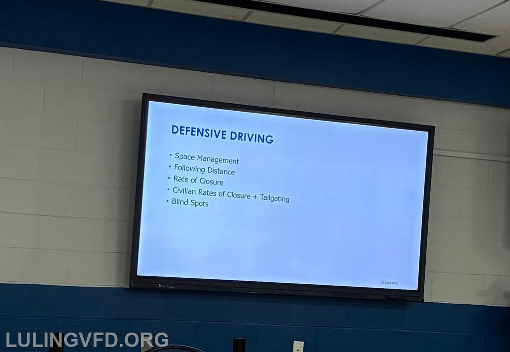 VFIS Classroom Training - Luling Volunteer Fire Department