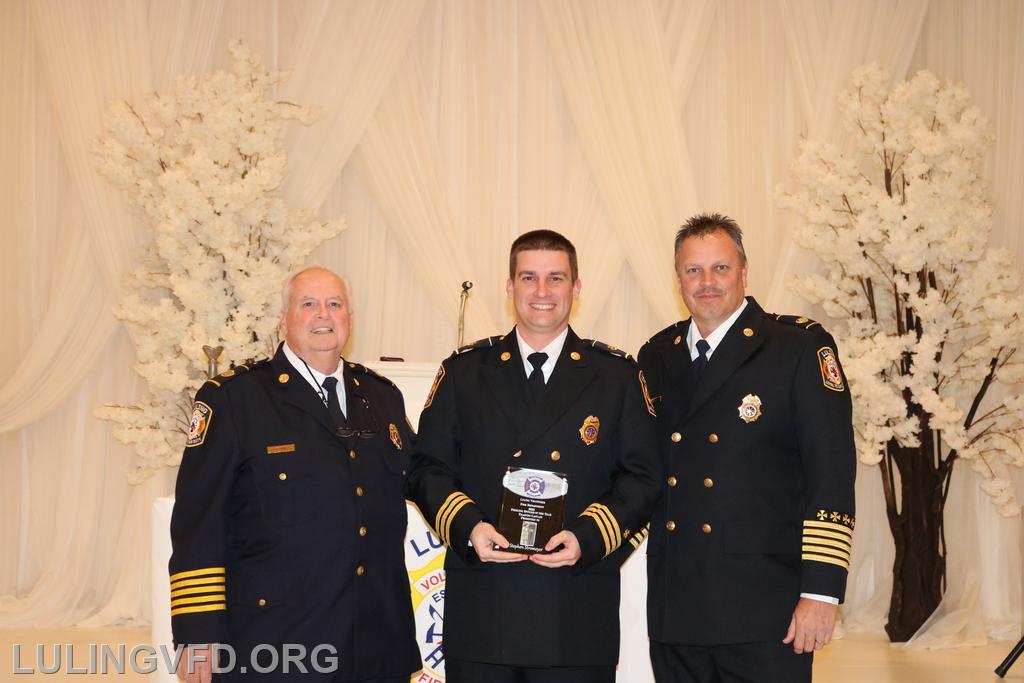 Fireline Officer of the Year - Training Chief Stephen Stromeyer (center)